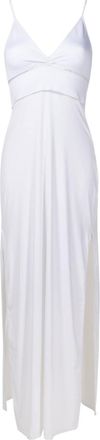 Amir Slama tulle-insert sleeveless maxi dress - women - Polyamide/Elastane - GG - White