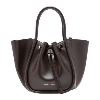 Proenza Schouler Bolso Tote Peque&ntilde;o Fruncido - Bags - Mujer - Marr&oacute;n - ONE SIZE