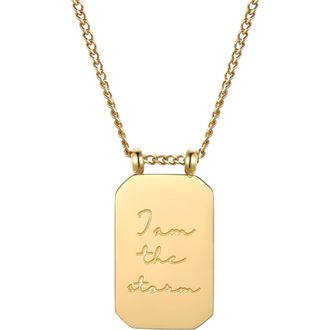 Mantra I Am The Storm - Necklace in Yellow Gold at Nordstrom