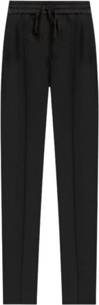 Twinset Broek Zwart - Dames - Straight fit broeken - Zwart - S - Wol - Broeken