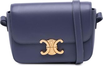 Celine Pre-owned Womens Triomphe Shoulder Bag - Purple Leather - One Size