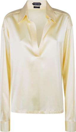 Tom Ford Stretch Silk Satin Polo