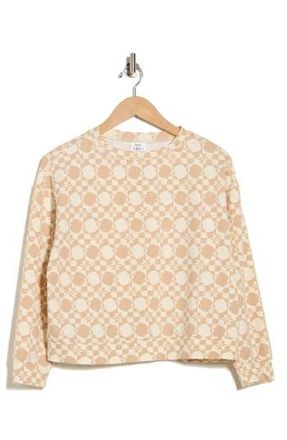 Roxy Check Me Out Long Sleeve Rashguard in Beige/Cream at Nordstrom Rack, Size Medium
