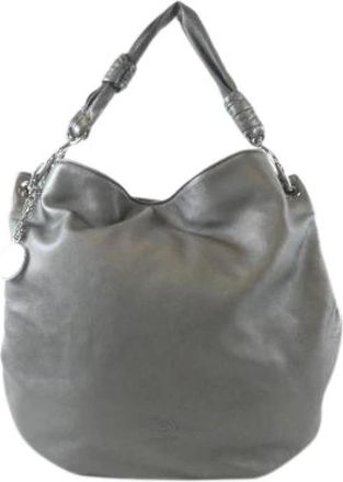 Loewe Pre-owned Metallic Leather Shoulder Bag - Dames - Vintage Schoudertas - Grijs - ONE Size - Leer - Vintage