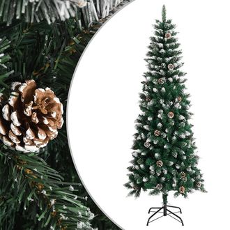 vidaXL Rbol De Navidad Artificial Con Soporte Pvc Verde 240 Cm Vidaxl