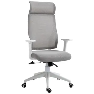 Vinsetto Vinsetto - Silla De Oficina Giratoria Ajustable En Altura Reclinable Hasta 120&deg;