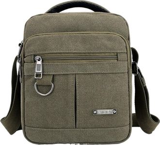 Generic Compatible For Men Canvas Shoulder Bag Casual Travel Mens Crossbody Luxury Messenger Bags Satchel Handbags Tote(12x40-160-G)