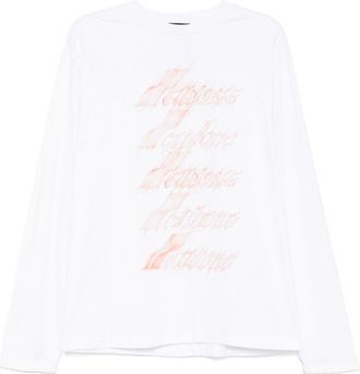 We11done logo print T-shirt - White
