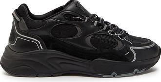 Cleens Pulse Runner Panelled Mesh Sneakers - Black - 42.5 (IT42.5 / UK8.5)