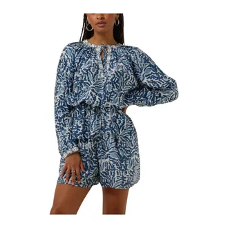 Ibana Jumpsuits & Playsuits, Dames, Blauw, S, Polyester, Lichtblauwe Blouse Tarza