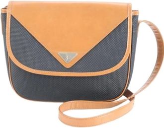 Saint Laurent Pre-owned Cross Body Bags, female, Black, Size: ONE SIZE Pre-owned Canvas Shoulder Bag