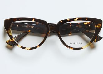 Bottega Veneta Classic Cat Eye Eyeglasses - Brown - Unisex