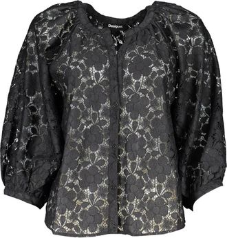 Desigual Kleding - Dames - Blouses - Zwart - S - Overhemden