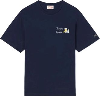 MC2 Saint Barth Portofino T-Shirt - Heren - T-shirts - Blauw - 2XL - Katoen - Tops