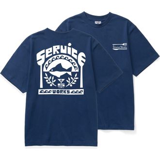 Service Works Milos Graphic T-Shirt in Navy at Nordstrom, Size Xx-Large