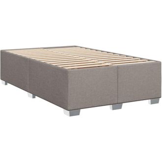 vidaXL Vidaxl - Estructura De Cama Sin Colch&oacute;n Tela Gris Taupe 120x200 Cm