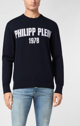 Philipp Plein Pullover Round Neck Men in Navy at Nordstrom, Size Xxx-Large