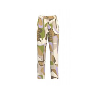 Marella Broek met patroon - Dames - Straight fit broeken - Veelkleurig - L - Broeken