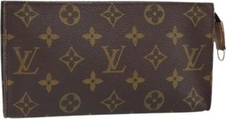 Louis Vuitton Pre-owned Clutches, female, Brown, Size: ONE SIZE Pre-owned Canvas Clutch