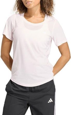 adidas Performance Scoop Neck T-shirt in Clear Pink at Nordstrom Rack, Size Medium