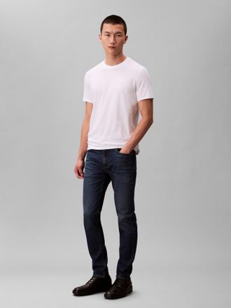 Calvin Klein Jeans Slim-fit-Jeans CALVIN KLEIN JEANS SLIM TAPER JEANS, Herren, Gr. 31, L&auml;nge 30, oil slick, Denim/Jeans, Obermaterial: 98% Baumwolle, 2% Elasthan, unifar
