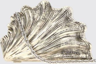 J.W.Anderson Mini borsa Shell in resina con manico in maglia metallica