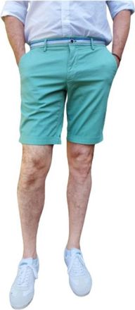 Mason's Stijlvolle Chino Bermuda Shorts - Heren - Korte Broeken - Groen - XS - Katoen - Korte Broeken