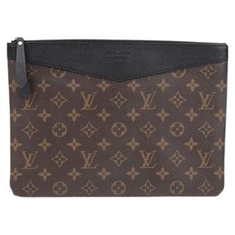 Louis Vuitton Pre-owned Clutches, female, Brown, Size: ONE SIZE Pre-owned Daily Pouch