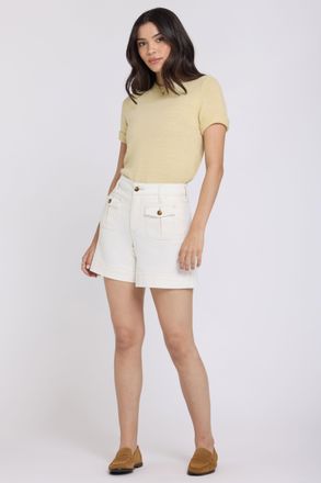 NYDJ Berkyn Relaxed Denim Korte Broek Met Hoge Taille