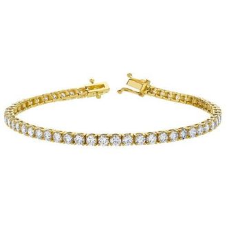 LuvMyJewelry LMJ LoveGrown 10K Yellow Gold Lab Grown Diamond Tennis Bracelets - 5.49 Cts at Nordstrom