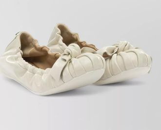 Ferragamo leather ballerina shoes