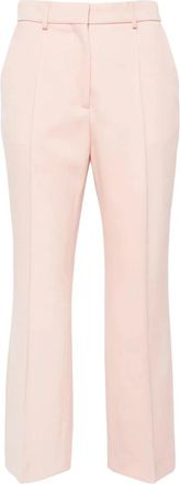 Lanvin Roze & Paarse Stijlvolle Pant - Dames - Vrijetijds broeken - Paars - 2XS - Wol - Broeken