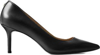 Ralph Lauren Black Lanette Smooth Calf Leather Pumps