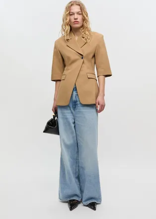 Ganni Light Blue Baggy Jeans in Light Blue Stone Size 25 Lyocell/Organic Cotton/Tencel Womens