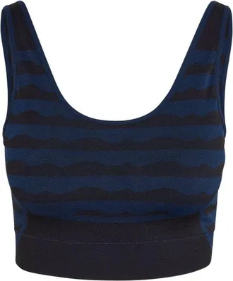 adidas (WMNS) adidas x Marimekko Light-Support AEROKNIT Bra Asia Sizing Blue HH7322
