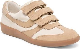 Dolce Vita Merit Leather Velcro Sneaker in Camel Suede at Nordstrom, Size 8.5