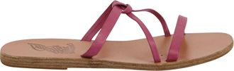 Ancient Greek Sandals Spetses Flat Knot Sandals in Pink Leather