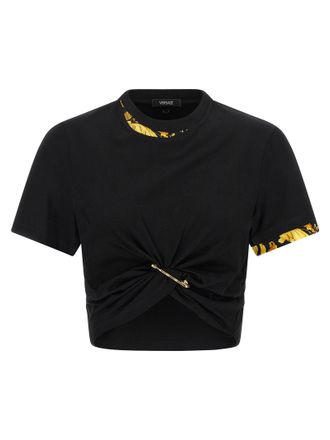 Versace Barocco Double -Layer -T -Shirt
