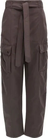 Andamane Brown Polyester Cargo Womens Pants
