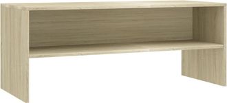 vidaXL Vidaxl - Mueble De Tv Madera Contrachapada Color Roble 100x40x40cm