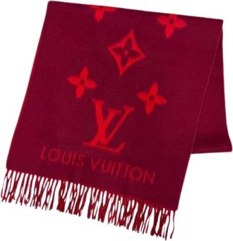 Louis Vuitton Pre-owned Stole - Dames - Vintage Accessoires - Rood - ONE Size - Kasjmier - Vintage