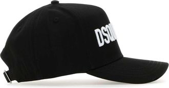Dsquared2 Mens Logo-Embroidered Cotton Baseball Cap Black