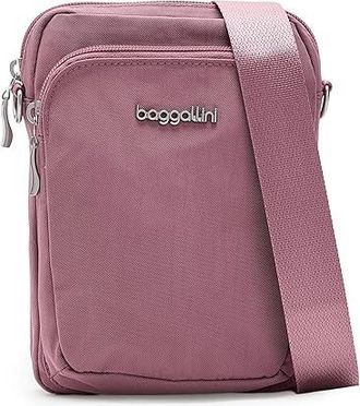 Baggallini Modern Everywhere Explorer Crossbody Womens Handbags Dusty Mauve, Nylon
