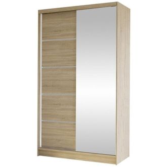 Mirjan24 Armario Closico 166, Roble Sonoma, 200x100x58cm, Puertas De Armario: Correderas, N&uacute;mero De Estantes: 4