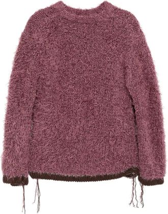 sacai Maglione con finitura morbida - Rosa