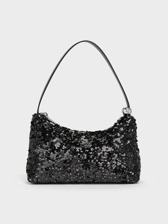 Charles & Keith Jesmyn Sequinned Two-Way Bag
