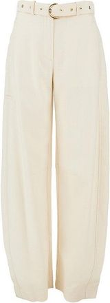 Pinko Panama fabric pants with belt Woman 40