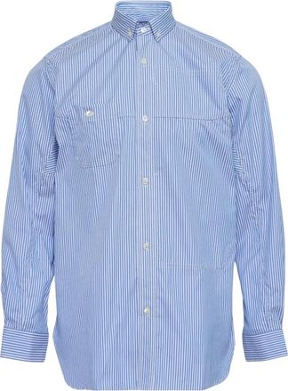 Junya Watanabe Casual Shirt - Heren - Casual Overhemden - Blauw - M - Katoen - Overhemden