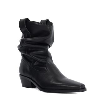 Dune London Womens Ladies Prims - Relaxed Western Boots - Black - Size UK 7