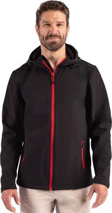 Clique Tempo Recycled Stretch Softshell Mens Hooded Jacket